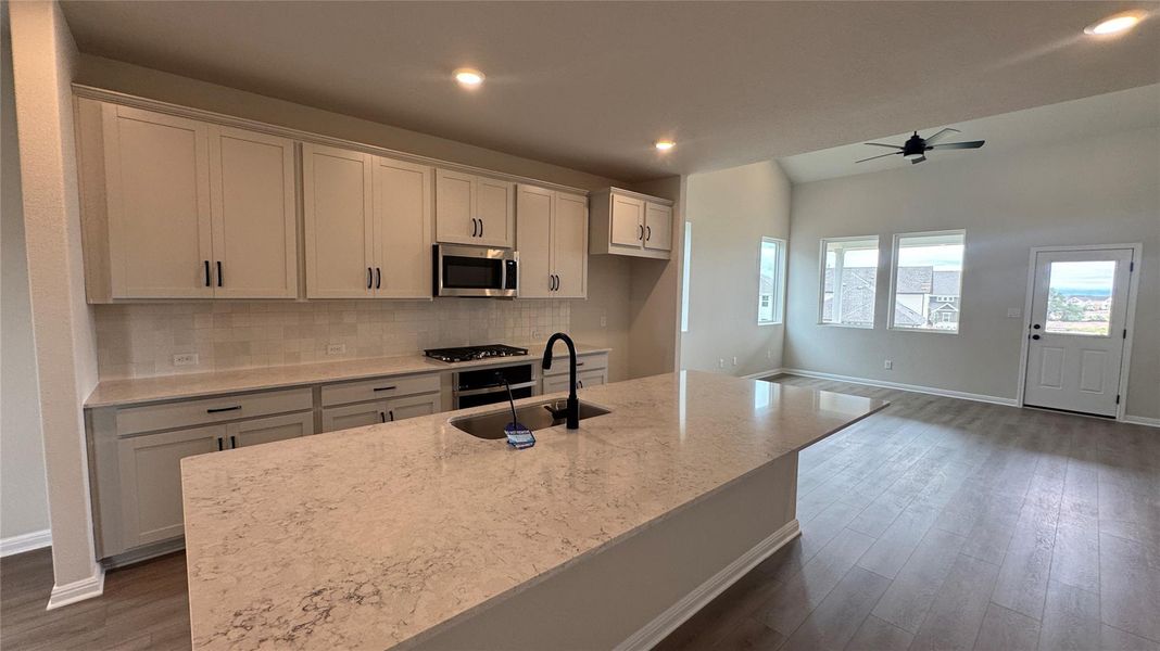 Furnished interior view inside a new home in Cannon Ranch 40s, Dripping Springs (Image 5). Furnished interior view inside a new home in Cannon Ranch 40s, Dripping Springs (Image 5).