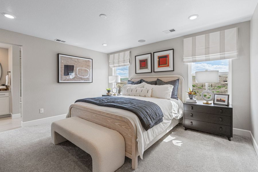 Representative furnished interior of a home built from the Fairmount by Taylor Morrison in Sugar Creek City Collection, Loveland (Image 25).