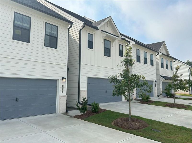 Exterior details and patio area of a home in The Reserve at Gainesville Township, Gainesville (Image 2). Exterior details and patio area of a home in The Reserve at Gainesville Township, Gainesville (Image 2).