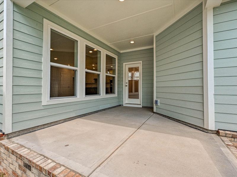 Exterior details and patio area of a home in Whitley Preserve – Park Collection, Mint Hill (Image 3). Exterior details and patio area of a home in Whitley Preserve – Park Collection, Mint Hill (Image 3).