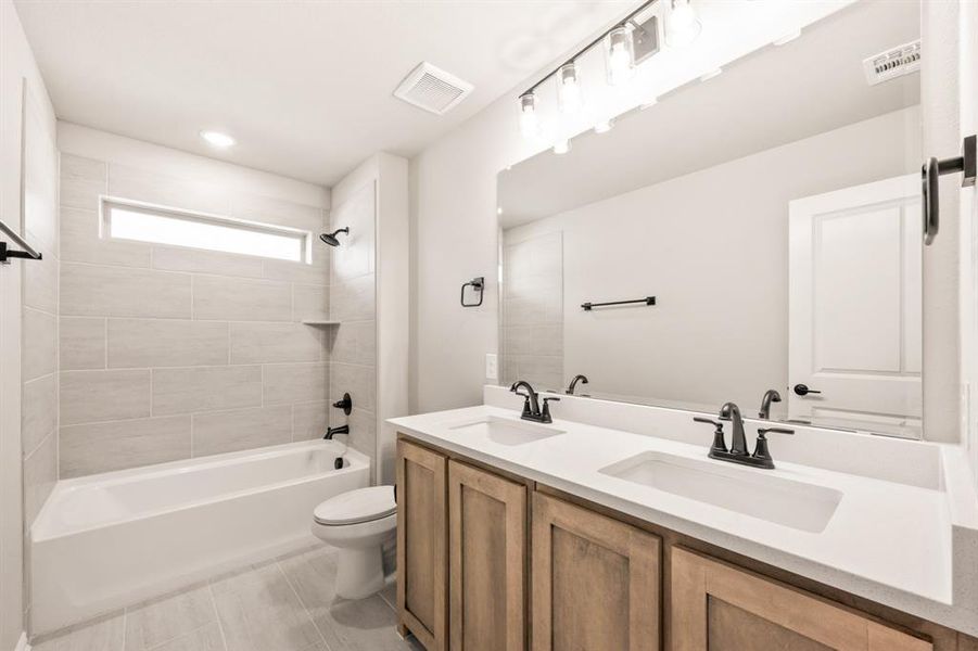 Furnished interior view inside a new home in The Grove, Midlothian (Image 7).