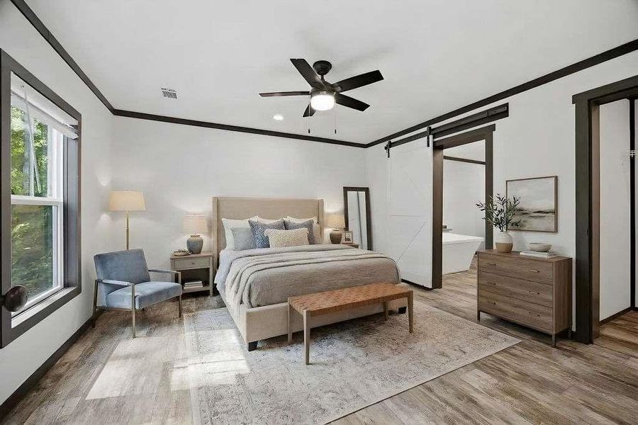 Furnished interior view inside a new home in , Eatonton (Image 7).