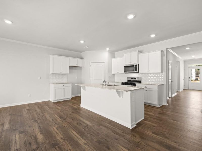 Furnished interior view inside a new home in Parkside at Carter Grove, Cartersville (Image 8).