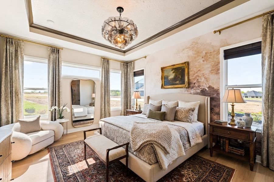 Furnished interior view inside a new home in Hidden Fields, Hoschton (Image 23).