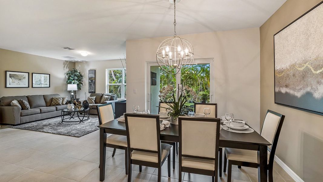 Representative furnished interior of a home built from the Cali by D.R. Horton in North Port - Express Series, North Port (Image 8).
