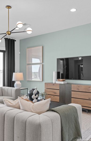 Furnished interior view inside a new home in Legacy at Lake Dunlap, New Braunfels (Image 18). Furnished interior view inside a new home in Legacy at Lake Dunlap, New Braunfels (Image 18).