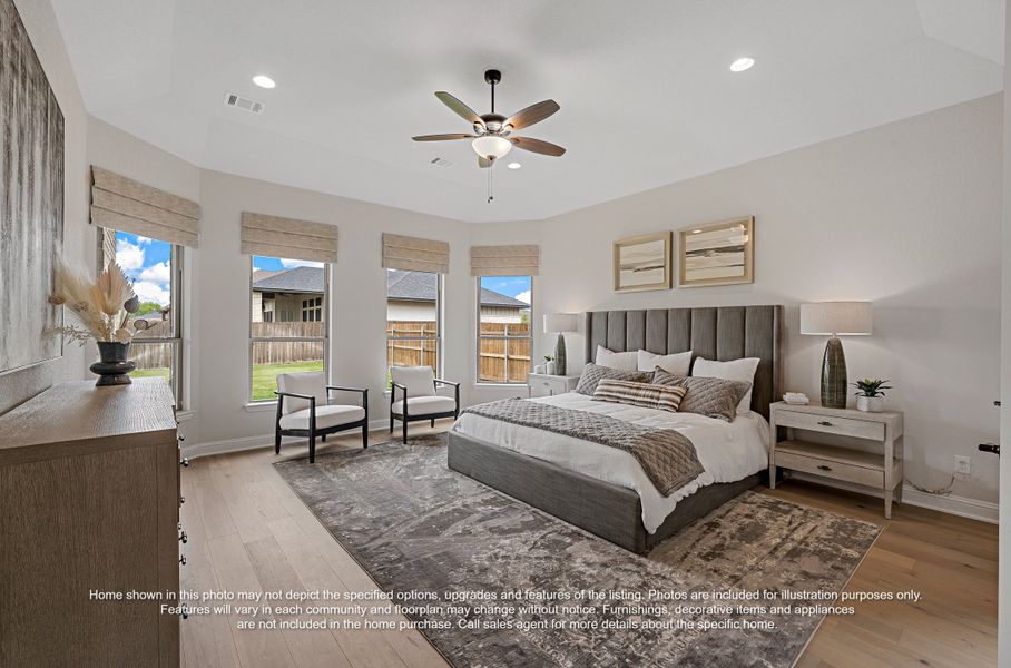 Furnished interior view inside a new home in Valor Estates, Temple (Image 7).