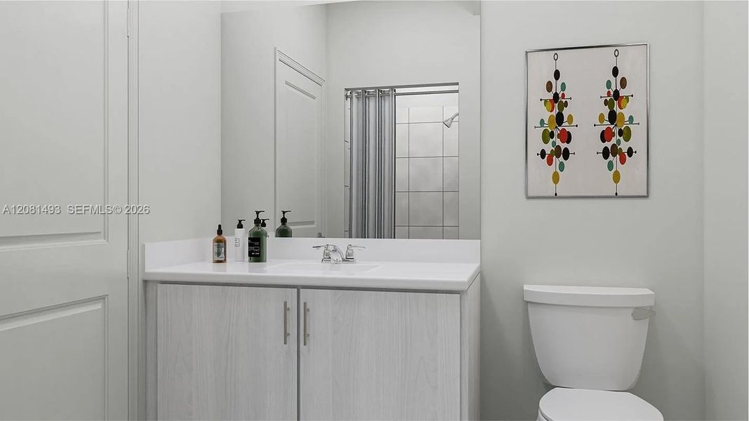 Furnished interior view inside a new home in Solstice, Miami (Image 6).