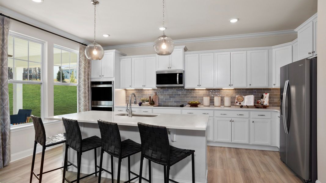 Representative furnished interior of a home built from the Jordan by DRB Homes in Blake Pond, Lillington (Image 8). Representative furnished interior of a home built from the Jordan by DRB Homes in Blake Pond, Lillington (Image 8).