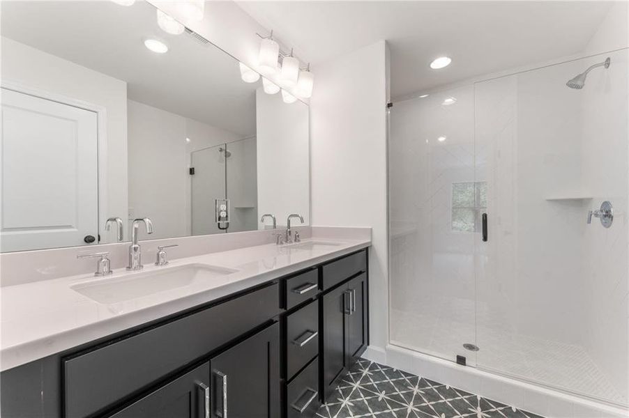 Furnished interior view inside a new home in Townes at South Main, Kennesaw (Image 15).