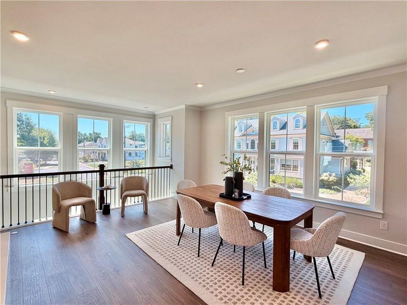 Furnished interior view inside a new home in The Groves at Myrtle, Roswell (Image 12).