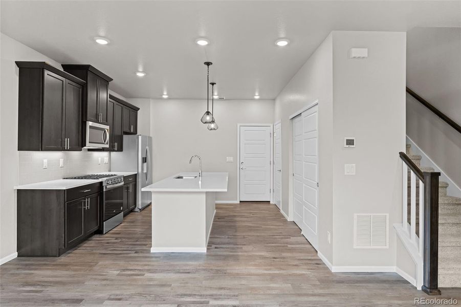 Furnished interior view inside a new home in , Arvada (Image 6).