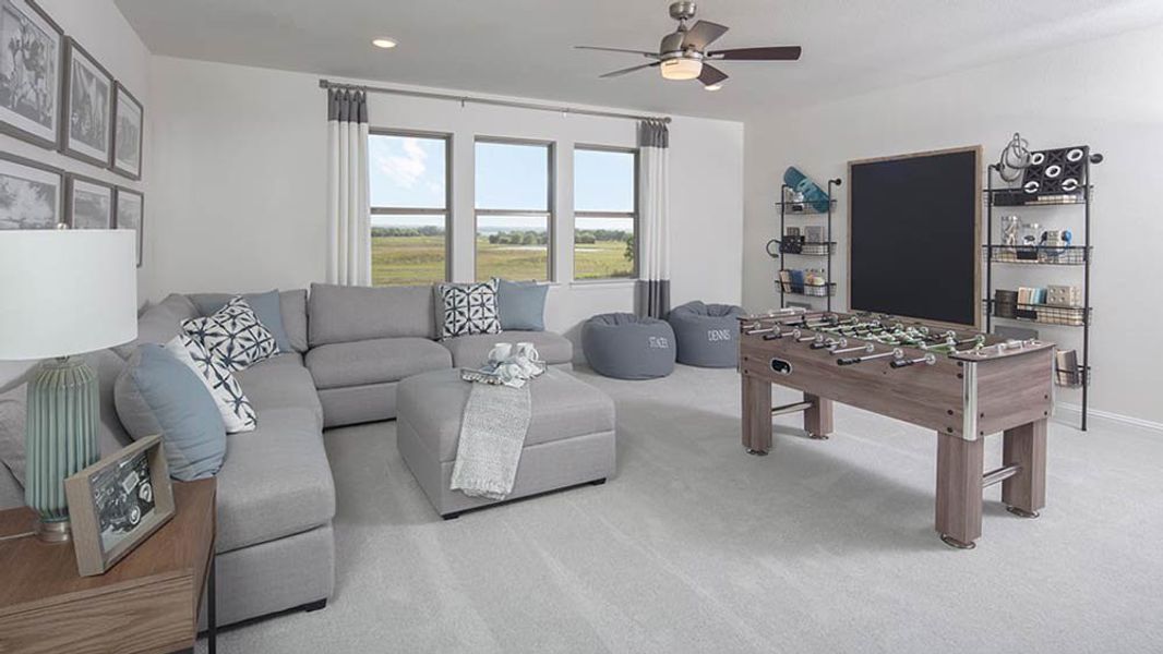 Representative furnished interior of a home built from the Amethyst by Taylor Morrison in Cross Creek Meadows 60s, Celina (Image 31).