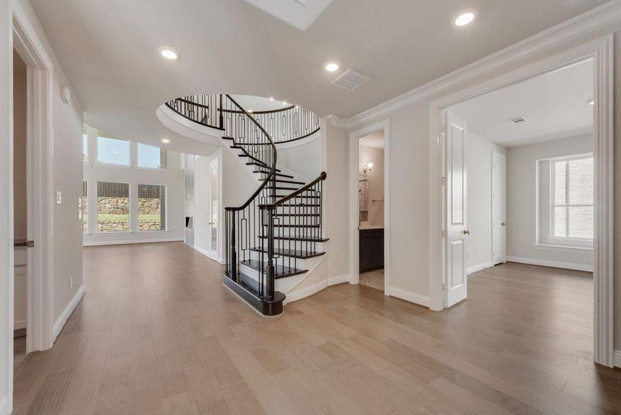Furnished interior view inside a new home in Wellspring Estates, Celina (Image 9). Furnished interior view inside a new home in Wellspring Estates, Celina (Image 9).