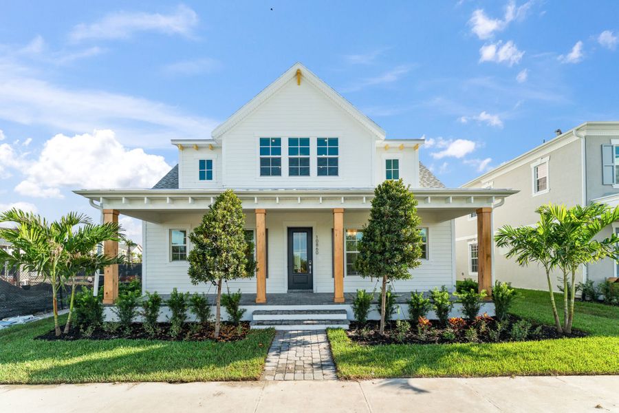 Representative exterior photo of a completed home built from the Zinnia by Mattamy Homes in Newfield - Rosette Park, Palm City, FL (Image 14).