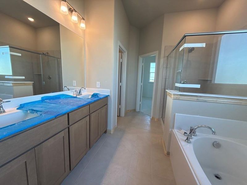 In-progress construction of a new home in Clear Sky Addition, Valley View, TX (Image 6).