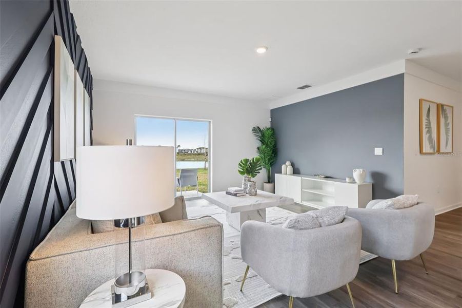 Furnished interior view inside a new home in , Haines City (Image 6).