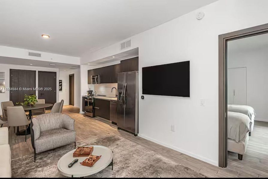 Furnished interior view inside a new home in , Miami (Image 12).