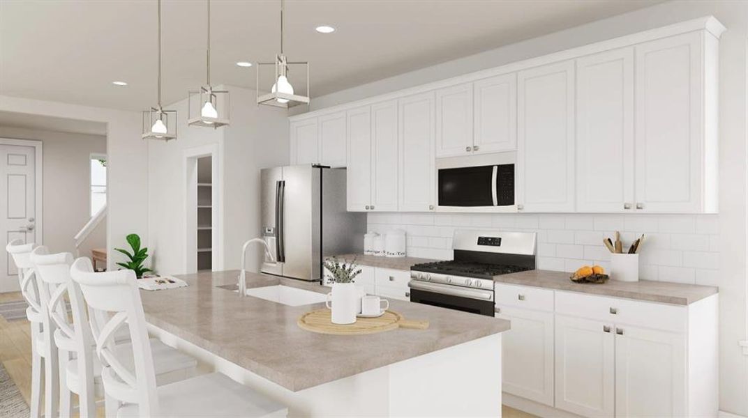 Furnished interior view inside a new home in Garden Collection at Harvest, Argyle (Image 3). Furnished interior view inside a new home in Garden Collection at Harvest, Argyle (Image 3).