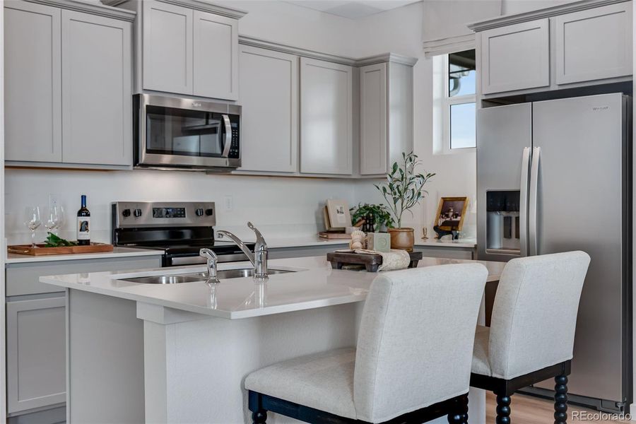 Furnished interior view inside a new home in Revere at Johnstown, Johnstown (Image 38). Furnished interior view inside a new home in Revere at Johnstown, Johnstown (Image 38).