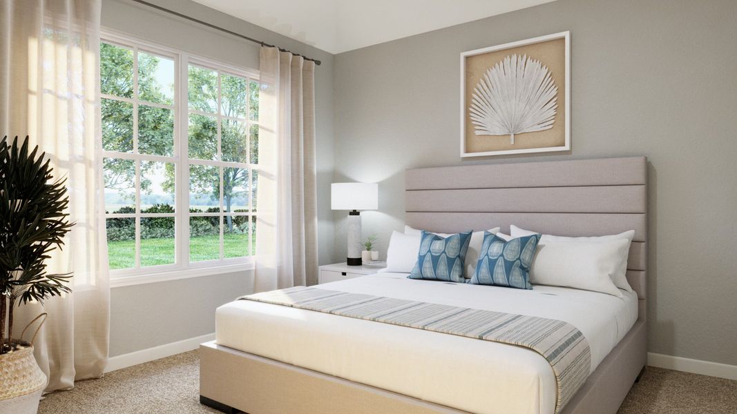 Representative furnished interior of a home built from the The Palermo by Legend Homes in Granger Pines, Conroe (Image 16).