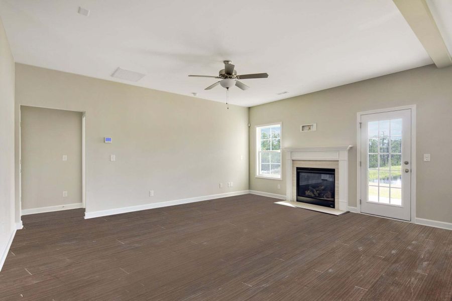 Representative unfurnished interior of a home built from the Clayton by Caviness & Cates Communities in Bartlett Manor, Youngsville (Image 119).