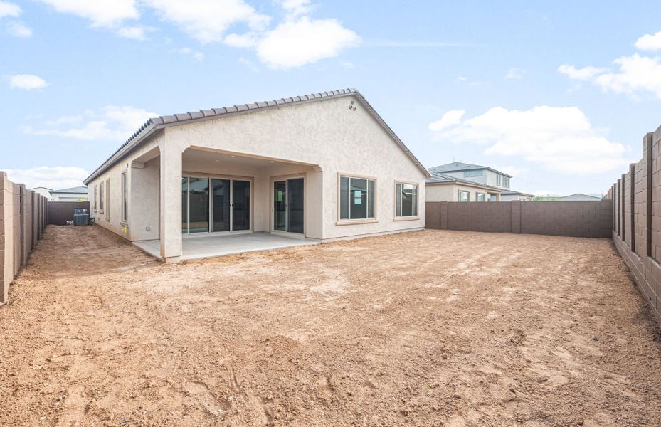 Exterior details and patio area of a home in Artisan at Asante, Surprise (Image 3).