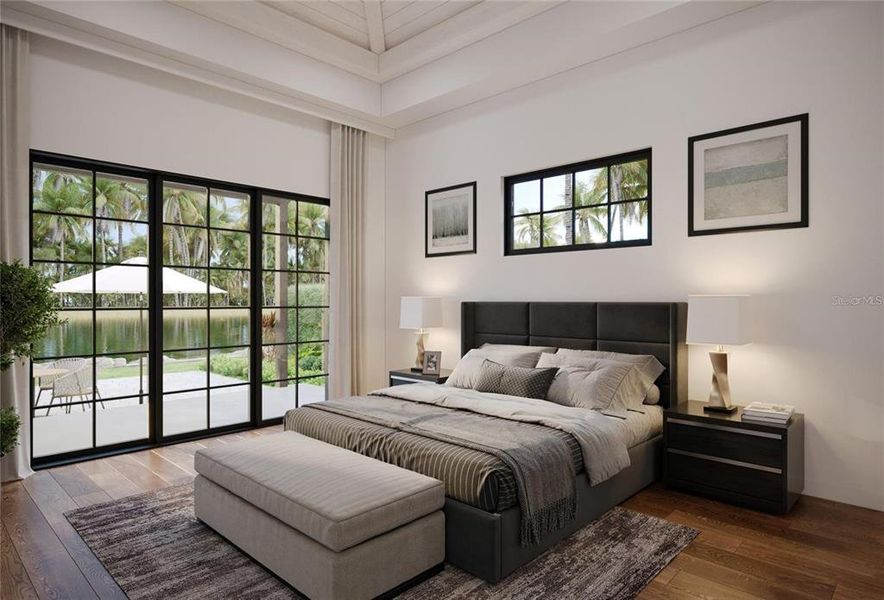 Furnished interior view inside a new home in , Sarasota (Image 8).