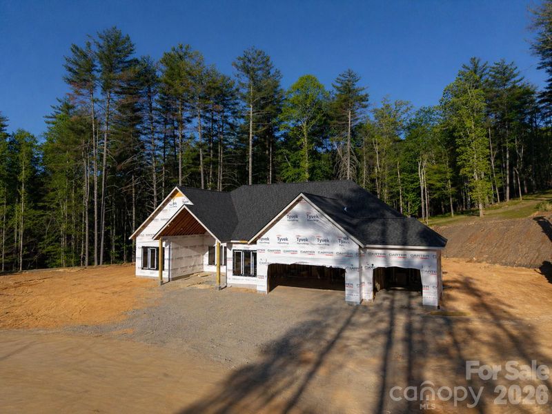 In-progress construction of a new home in , Horse Shoe, NC (Image 19).