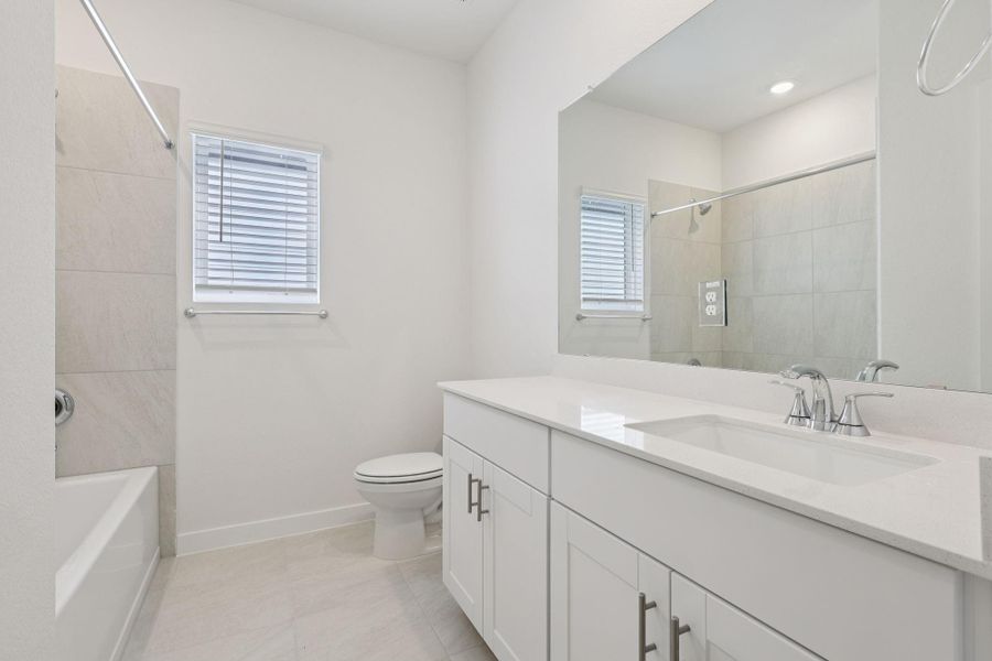 Furnished interior view inside a new home in Pine Lake Cove - Traditional Series, Montgomery (Image 11).