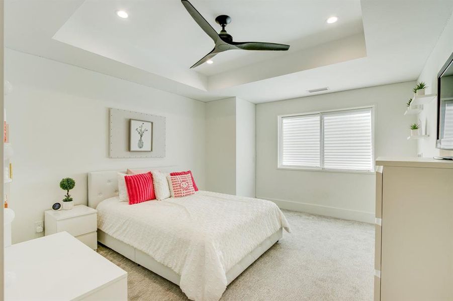 Upstairs bedroom with ensuite bath