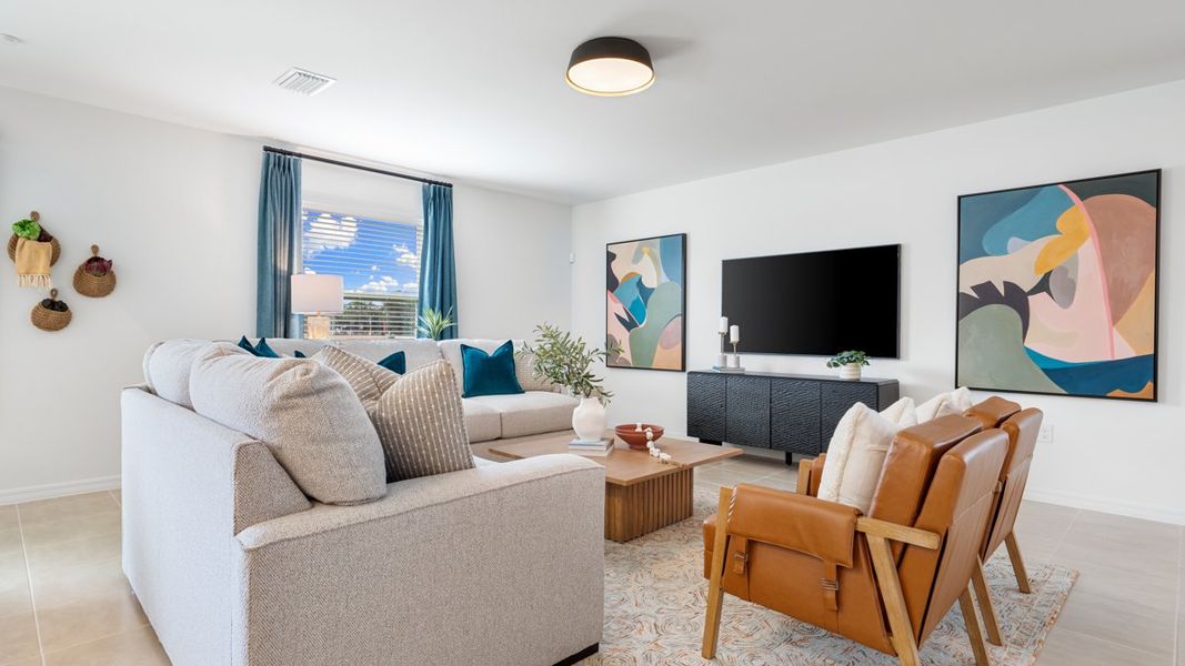 Representative furnished interior of a home built from the Eagle by Taylor Morrison in Westview, Kissimmee (Image 8). Representative furnished interior of a home built from the Eagle by Taylor Morrison in Westview, Kissimmee (Image 8).