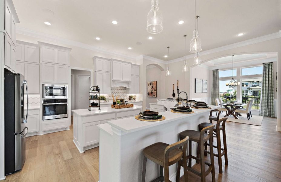 Representative furnished interior of a home built from the 3546 by Ravenna Homes in Artavia 70′, Conroe (Image 8).