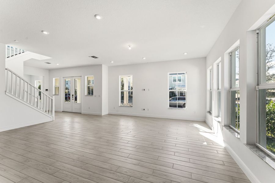 Representative unfurnished interior of a home built from the Marigold by Mattamy Homes in Newfield - Rosette Park, Palm City (Image 12).