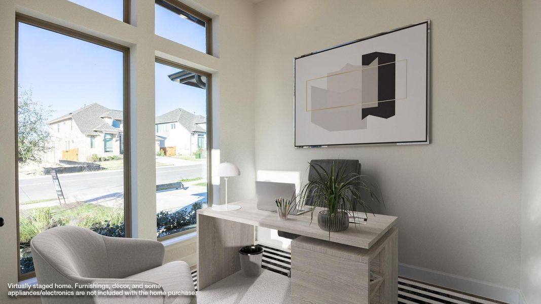 Furnished interior view inside a new home in Lariat 50', Liberty Hill (Image 8).