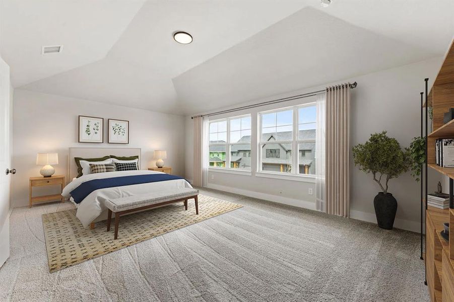 Furnished interior view inside a new home in North Square at Uptown, Celina (Image 8).