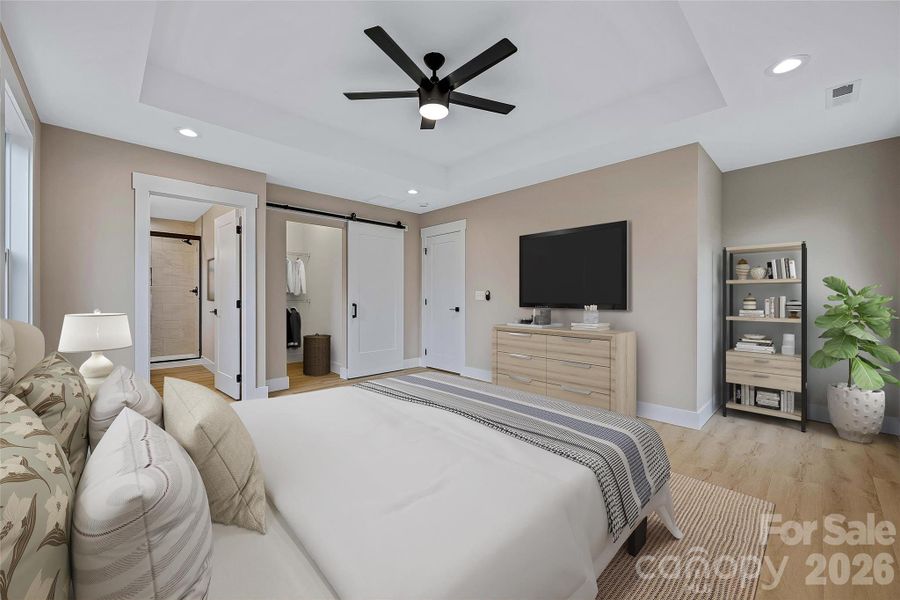 Furnished interior view inside a new home in , Asheville (Image 14).