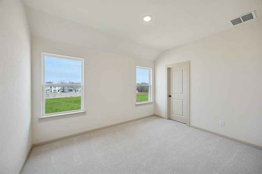 You'll find two nicely sized secondary bedrooms in our Giselle II plan.