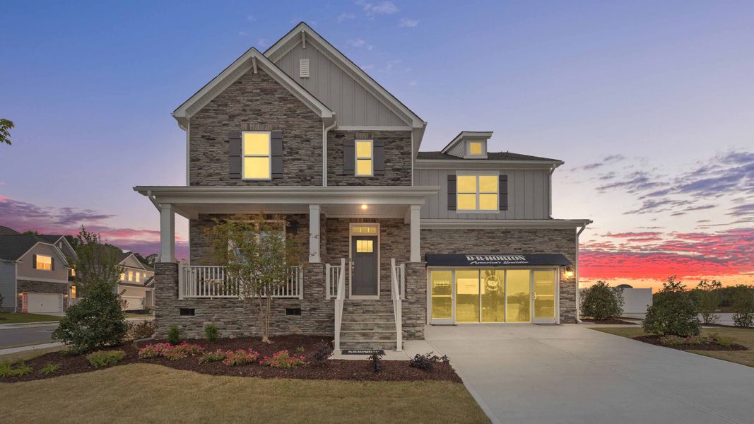 Representative exterior photo of a completed home built from the Jordan by D.R. Horton in Kalas Falls, Wake Forest, NC (Image 30). Representative exterior photo of a completed home built from the Jordan by D.R. Horton in Kalas Falls, Wake Forest, NC (Image 30).