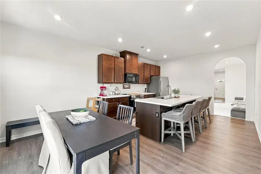 Furnished interior view inside a new home in , Hoschton (Image 8).