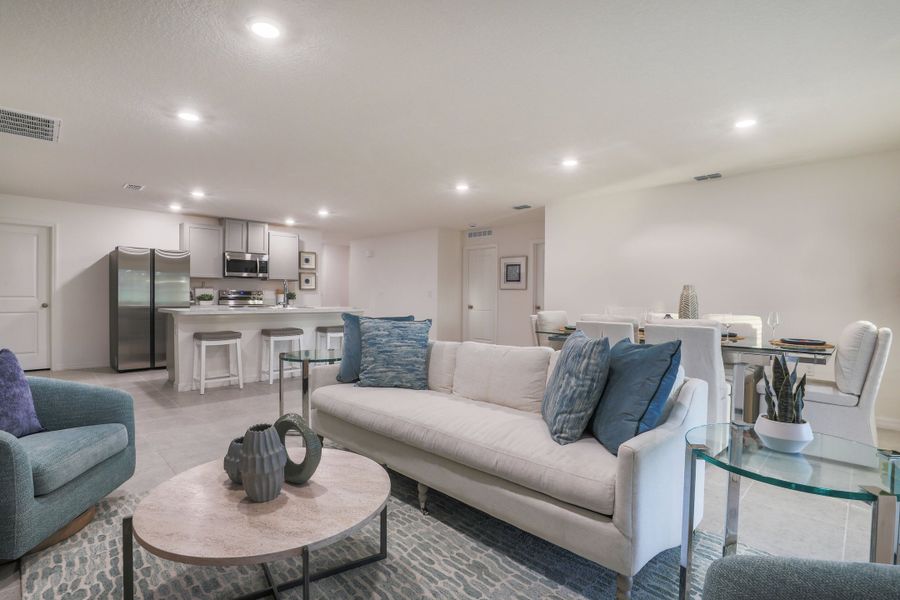 Representative furnished interior of a home built from the Iris by Maronda Homes in Coastal Communities, Edgewater (Image 7).