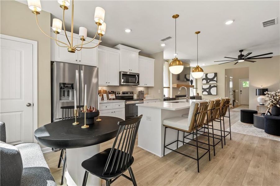 Furnished interior view inside a new home in Chapel Hill, Newnan (Image 11).