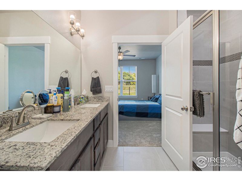 Furnished interior view inside a new home in Highlands at Fox Hill - The Flats, Longmont (Image 4). Furnished interior view inside a new home in Highlands at Fox Hill - The Flats, Longmont (Image 4).