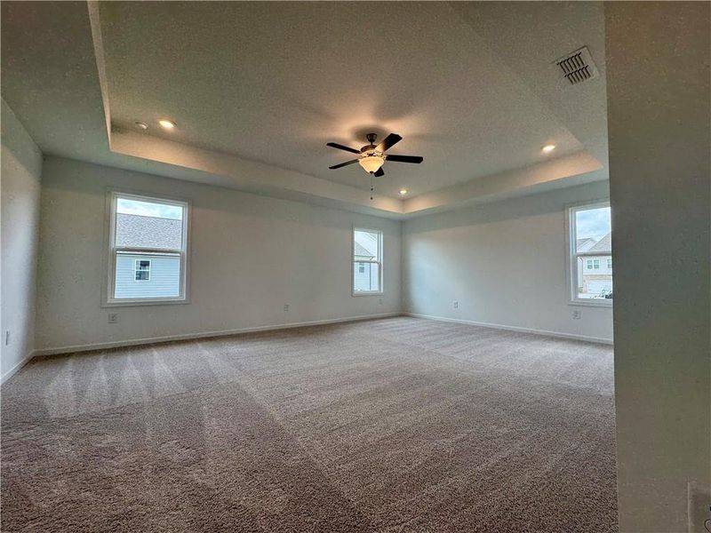 Spacious, unfurnished interior of a new home in Eastlyn Crossing - Single Family, Flowery Branch (Image 48). Spacious, unfurnished interior of a new home in Eastlyn Crossing - Single Family, Flowery Branch (Image 48).