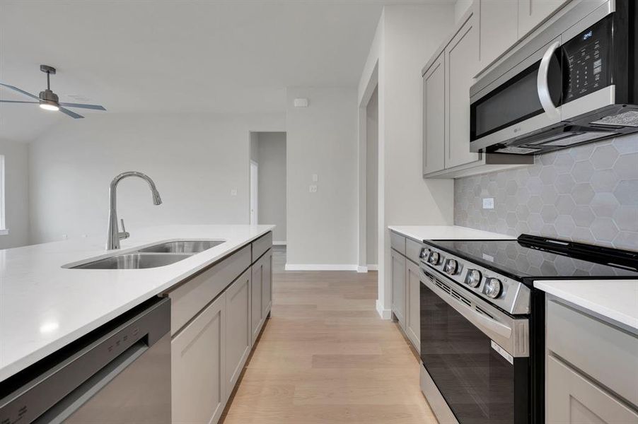 Furnished interior view inside a new home in Mercer Meadows, Royse City (Image 15).