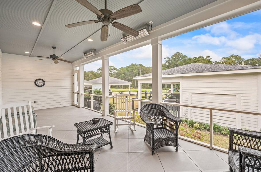Exterior details and patio area of a home in , Beaufort (Image 23).
