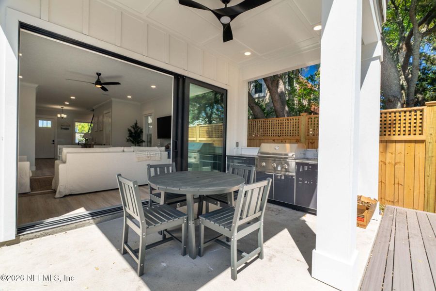 Exterior details and patio area of a home in , Jacksonville Beach (Image 49).