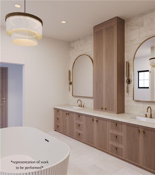 Furnished interior view inside a new home in , Canton (Image 4).