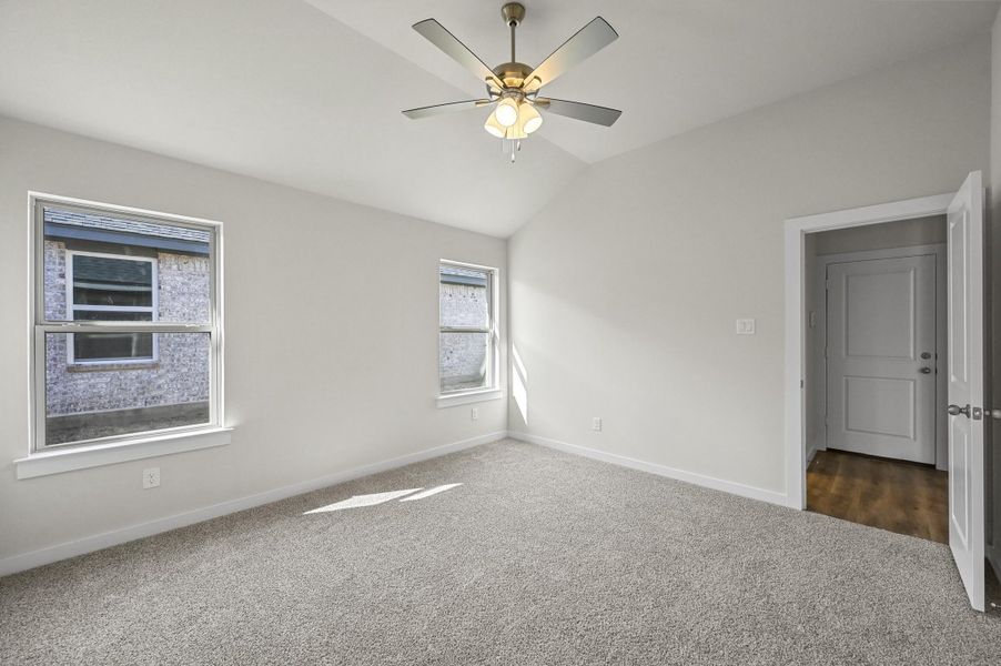 Representative unfurnished interior of a home built from the Cambria I by Cheldan Homes in Sunset Ridge, Keene (Image 66). Representative unfurnished interior of a home built from the Cambria I by Cheldan Homes in Sunset Ridge, Keene (Image 66).