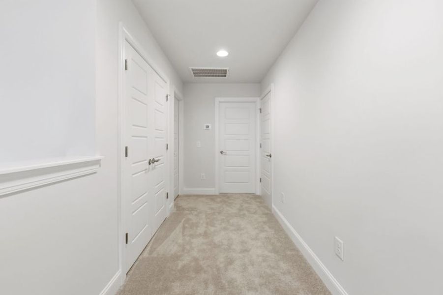 Representative unfurnished interior of a home built from the Cosmopolitan by Keystone Homes NC in Weybridge, Burlington (Image 114). Representative unfurnished interior of a home built from the Cosmopolitan by Keystone Homes NC in Weybridge, Burlington (Image 114).